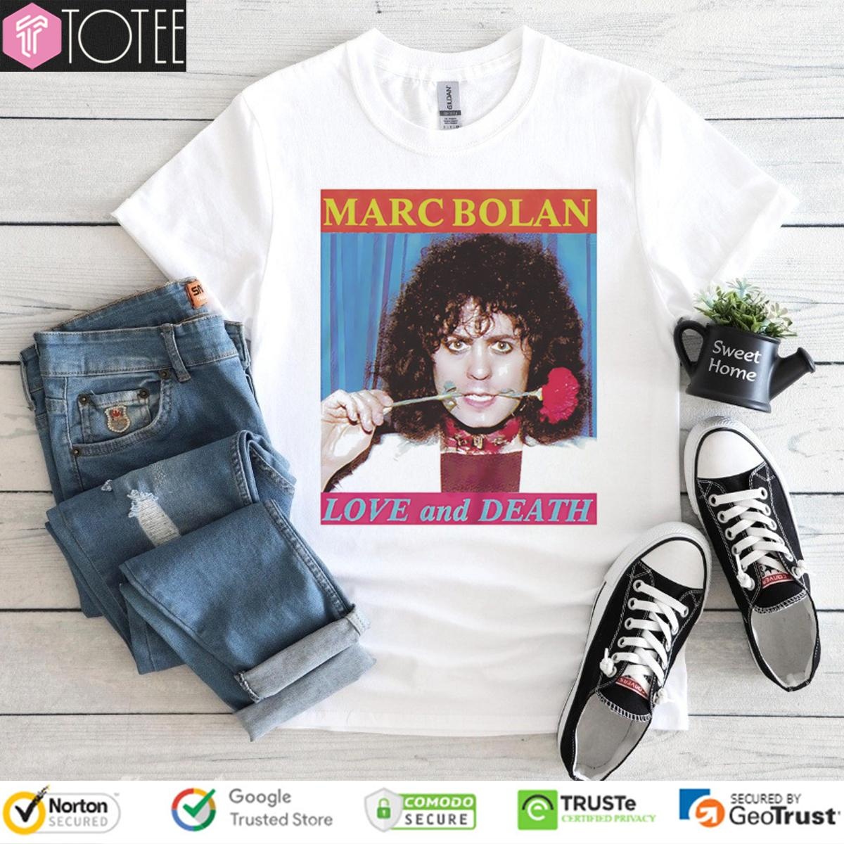 Marc Bolan Love And Death Vintage T-shirt