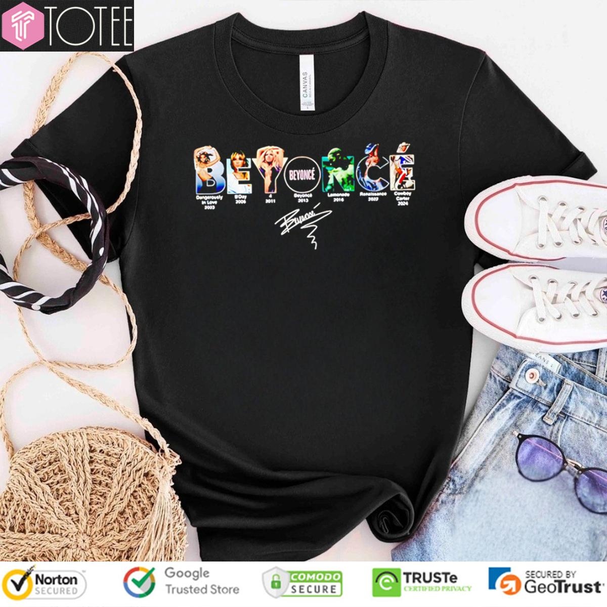 Beyonce Albums Signature T-shirt