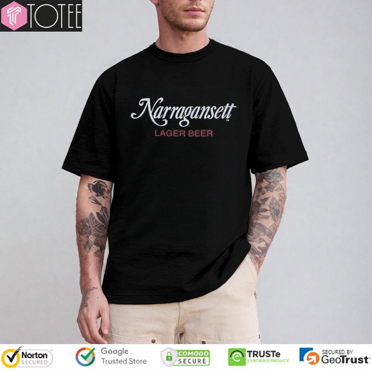 Narragansett Lager Beer Jaws T-shirt