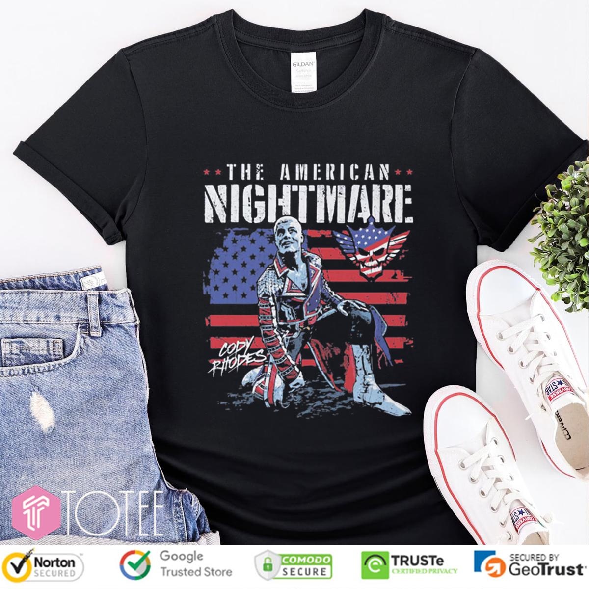 The American Nightmare Cody Rhodes American Flag T-shirt