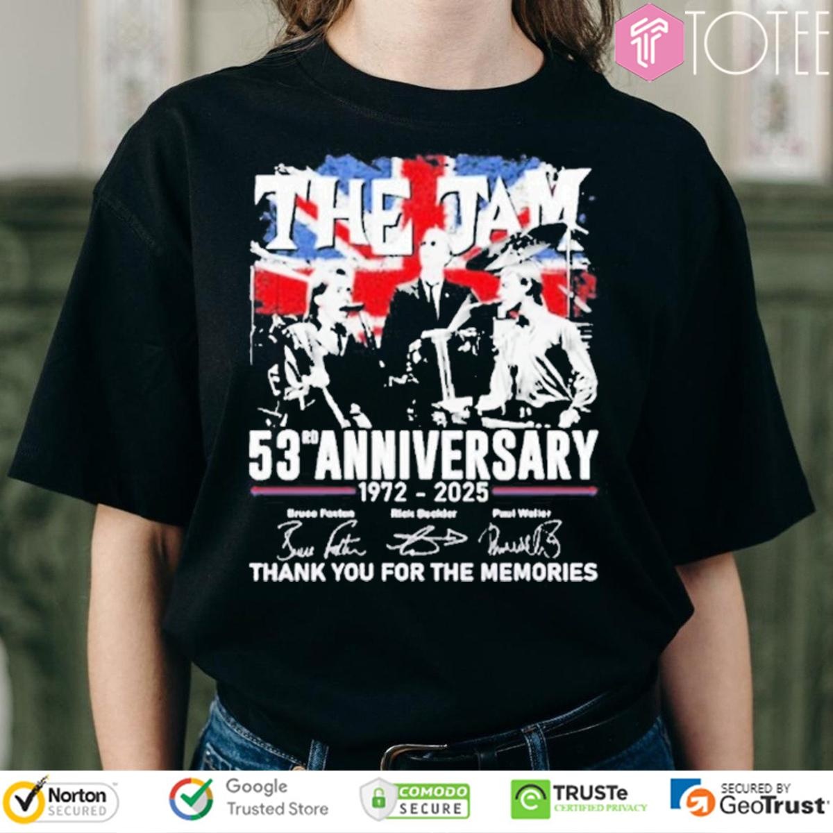 53Rd Anniversary 1972-2025 The Jam Signatures T-shirt