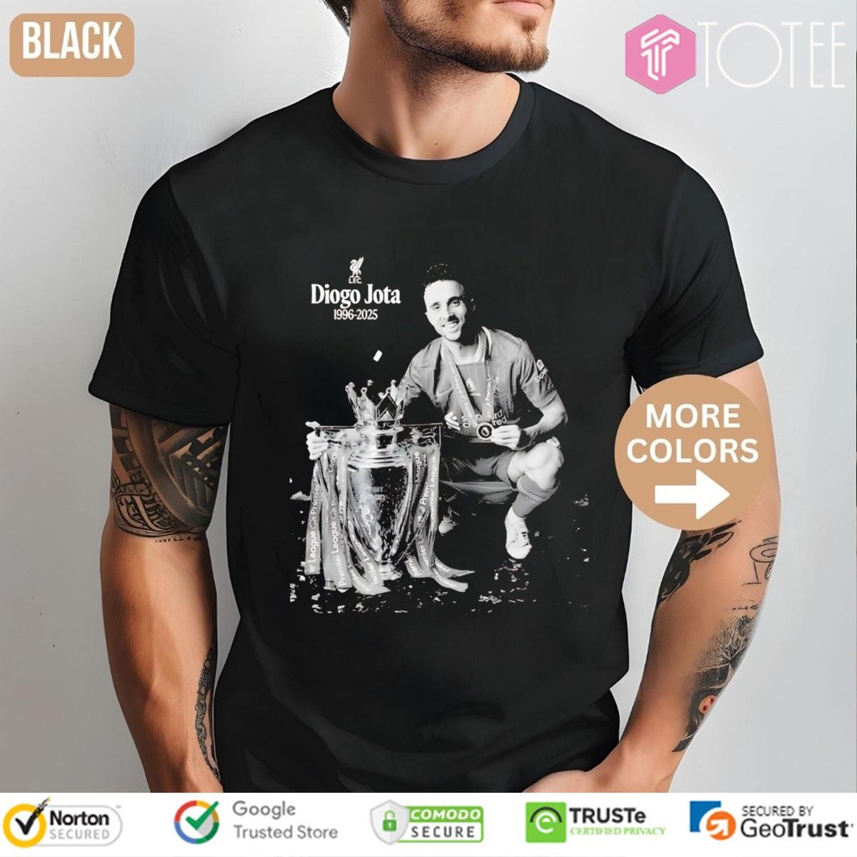 In Memory Of Diogo Jota 1996-2025 Trophy Liverpool Fc T-shirt
