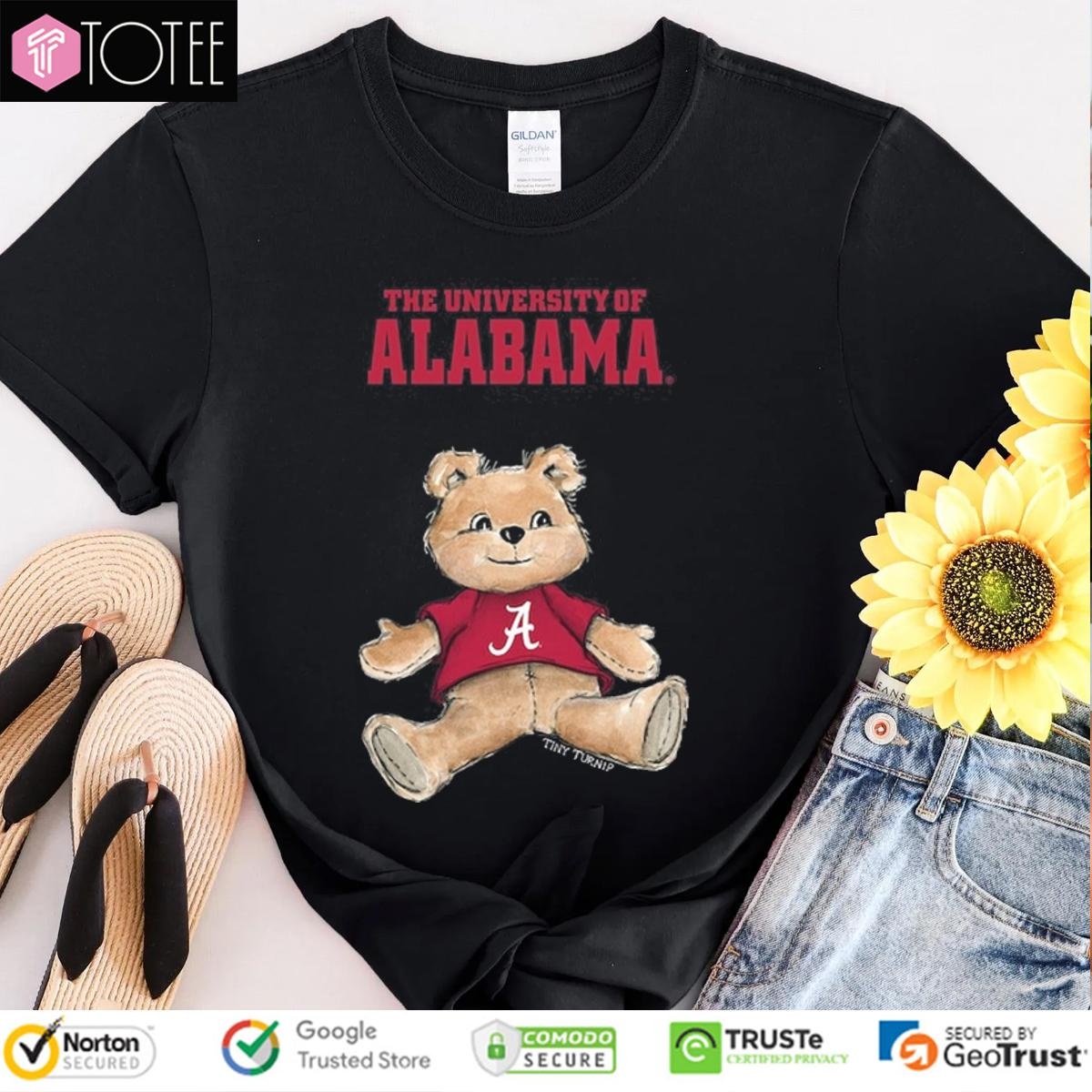 Tiny Turnip Teddy Bear X Alabama Crimson Tide T-shirt
