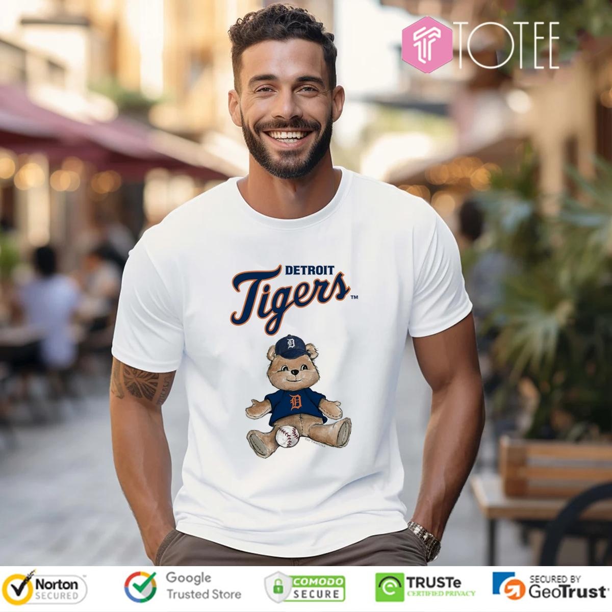 Tiny Turnip Teddy Bear X Detroit Tigers Baseball T-shirt