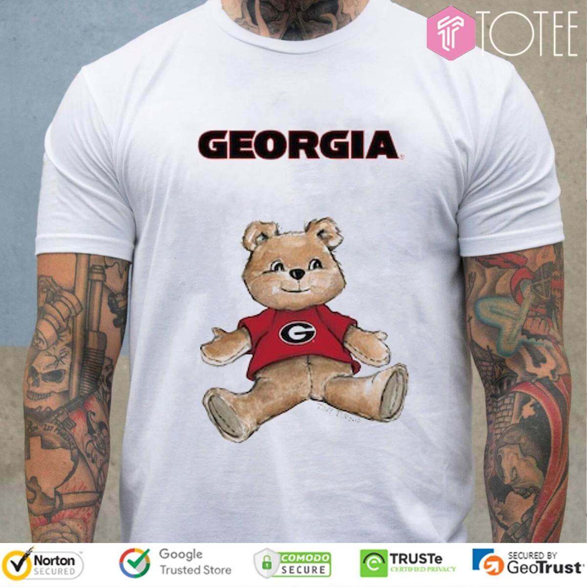 Tiny Turnip Teddy Bear X Georgia Bulldogs T-shirt