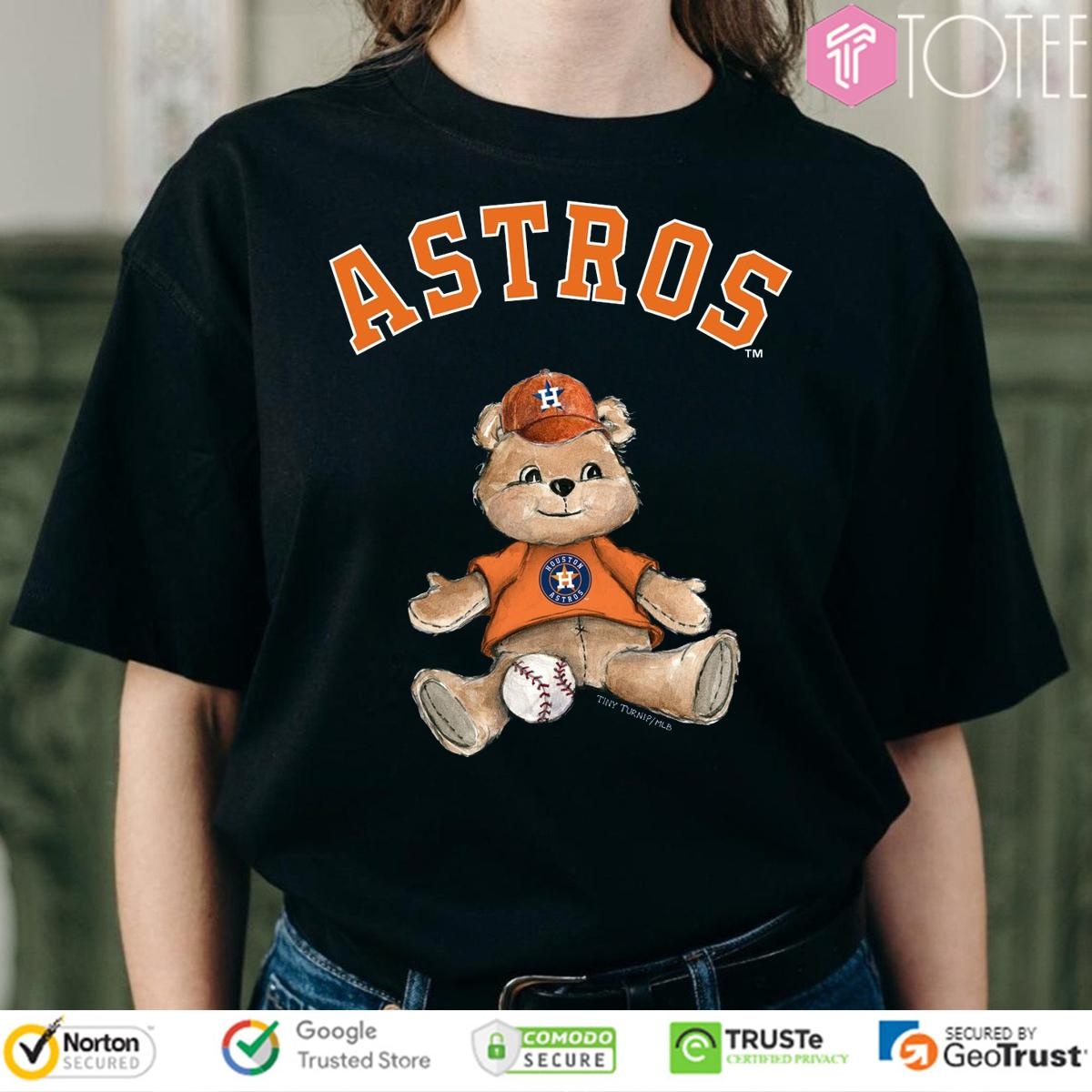 Tiny Turnip Teddy Houston Astros Baseball T-shirt