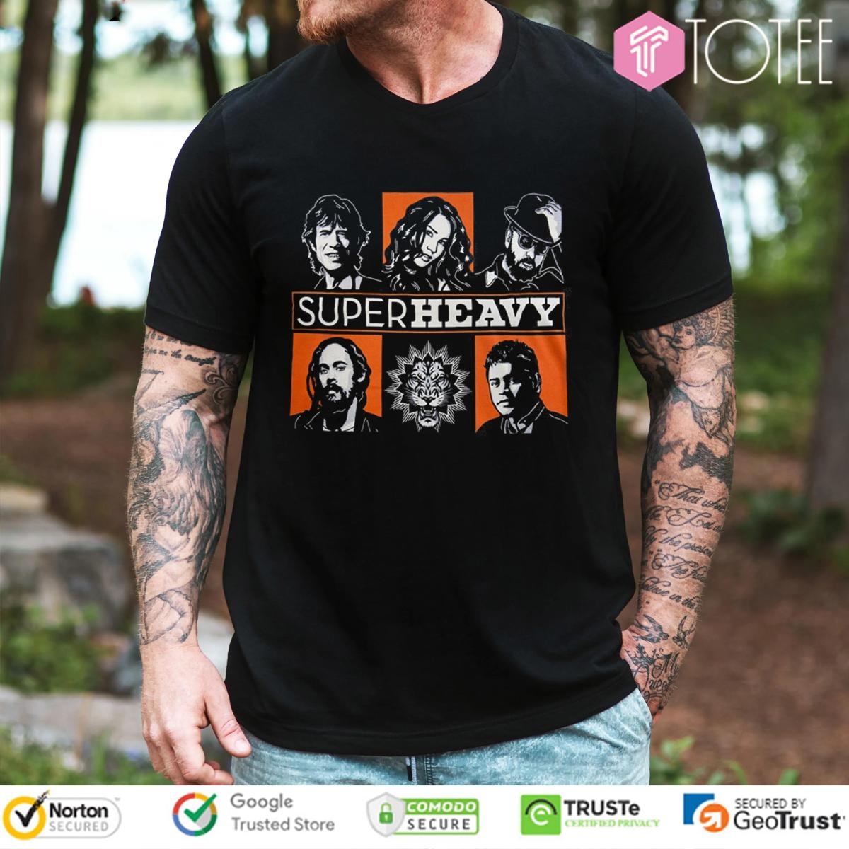 Superheavy Band Grid Mick Jagger Dave Stewart Joss Stone Damian Marley T-shirt